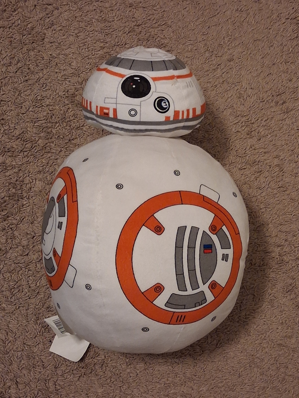 BB-8 Themed Plush Droid Toy - White & Orange Kids Toy